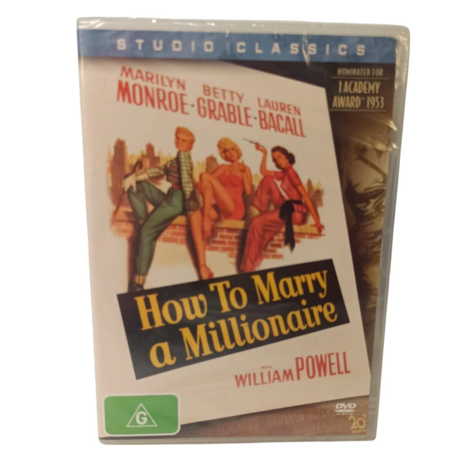 How to Marry a Millionaire 1953 Marilyn Monroe William Powell Region 4 DVD