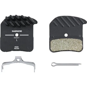 Shimano H03A pastillas de disco y resorte, parte posterior de aleación con aletas de refrigeración, resina - Imagen 1 de 1