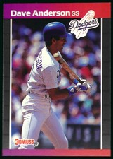 1989 Donruss #434 Dave Anderson Los Angeles Dodgers 