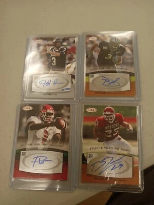 NFL NCAA SAGE AUTOS JEFF ROWE /400 DAVID BALL PAUL WILLIAMS BRIAN LEONARD  - Image 1 of 4