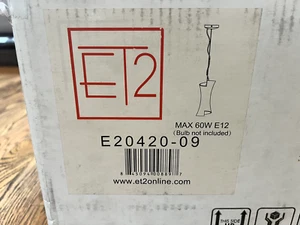 ET2 Contemporary Light E20420-09 Conico Pendant Satin Nickel Same Zaneen Twister - Picture 1 of 3