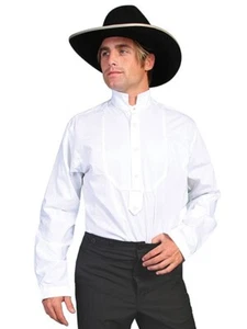 SCULLY RANGE WEAR OLD WEST CLASSIC VICTORIAN HIGH STAND COLLAR SHIRT-MTW155US - Picture 1 of 1