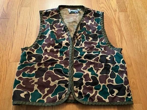 Duck Camo Hunting Vest Vintage Saftbak Shooting Pheasant Outdoors Mens Small - Picture 1 of 8