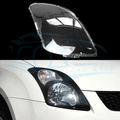 Right Side Headlight Lens Clear Shell + Seal Glue For Suzuki Swift 2005-2016 - Image 1 of 4