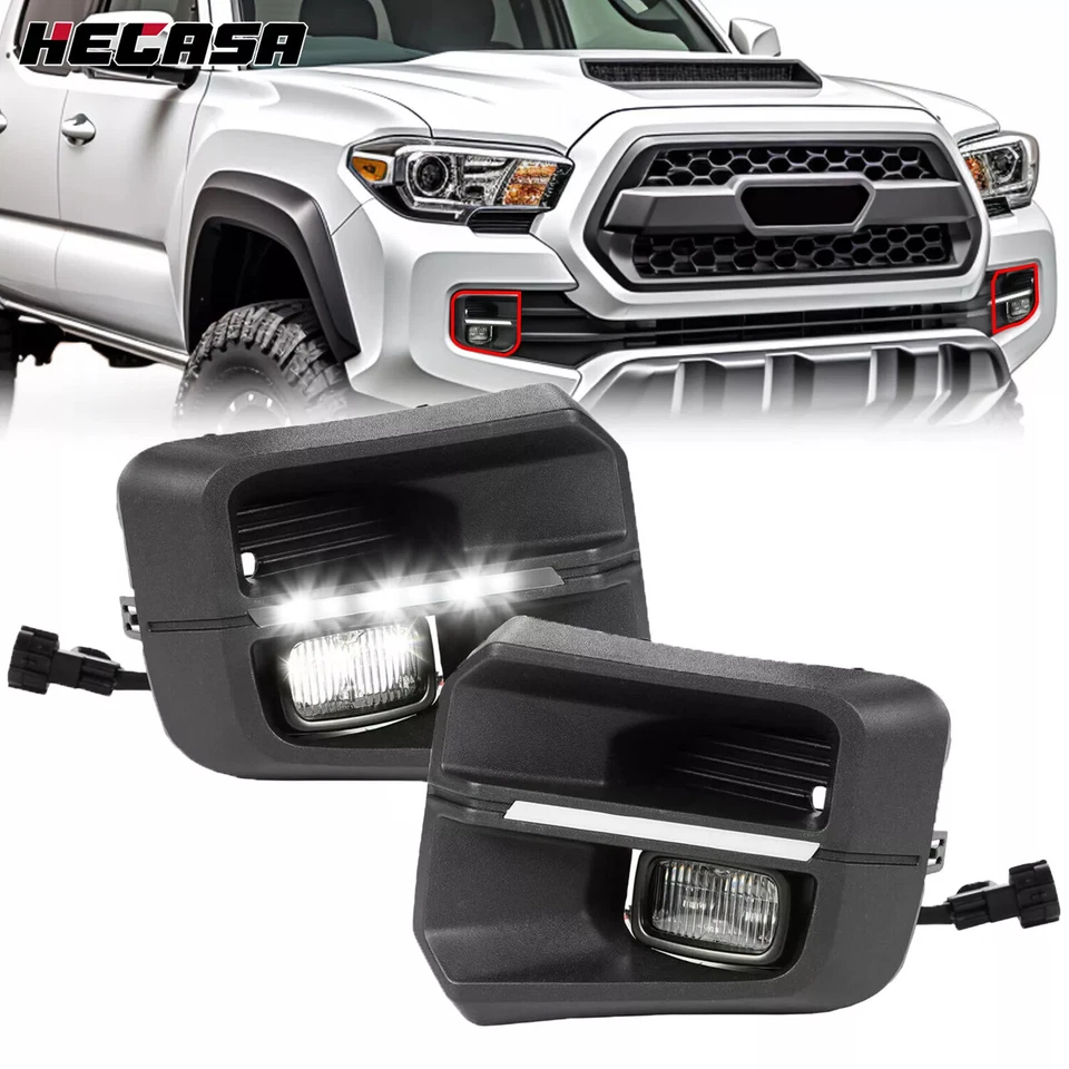 Luces antiniebla LED estilo rígido para Toyota Tacoma 2016-2022 2023 Foto 1 de 4