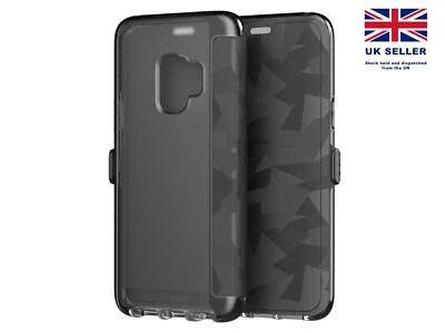 Tech21 Evo Wallet Protective Folio Phone Case for Samsung Galaxy S9+, Black - Image 1 of 3