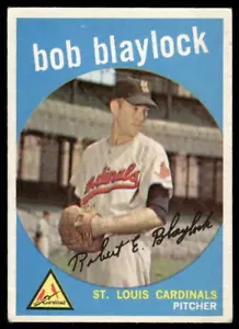 1959 Topps #211 Bob Blaylock gris/parte posterior oscura en muy buena condición+ - Imagen 1 de 2