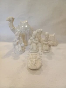 Vintage white nativity set  - Bild 1 von 8