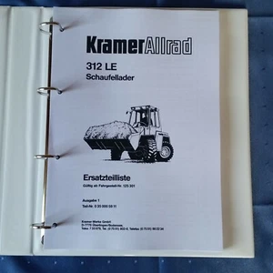 Ersatzteilliste für Radlader Kramer 312LE mit Motor Deutz F3 L912 ,GEBRAUCHT - Bild 1 von 1