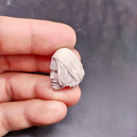 1/10 1/12 1/18 Jill Valentine Resident Evil Head Sculpt Unpainted For 6" SHF ML Cover