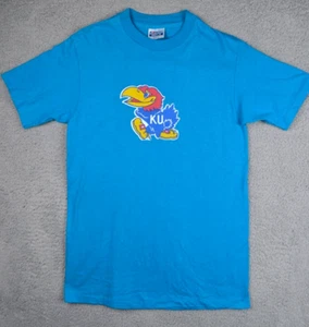 Vintage 80s Kansas Jayhawks Shirt Mens Medium 36" Single Stitch Deadstock NWOT - Picture 1 of 19