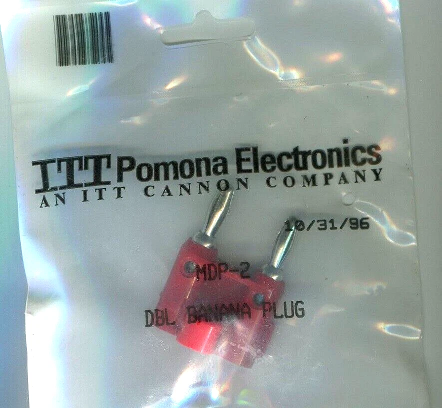 1 Pomona MDP-2 Double Banana Plug Red ITT Electronics New Sealed - Image 1 of 1
