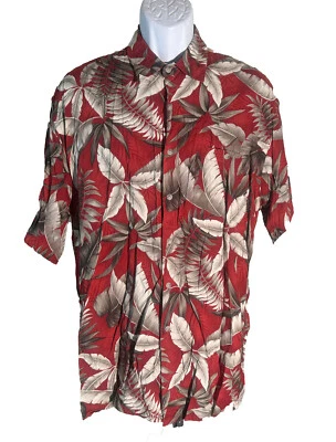 PIERRE CARDIN Men's Short Sleeve Button Down Rayon Shirt Large - Image 1 of 4