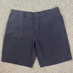 PGA Tour Golf Shorts Mens 40 Dark Brown Plaid Flat Front Pockets Lightweight Zip - Picture 1 of 14