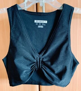 FOREVER 21 Women’s Blouse Top Black Size M - Picture 1 of 4