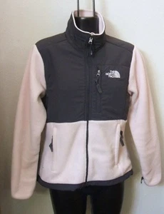 The North Face Polartec Pink Gray XS Jacket Sweatshirt Warm Zip Front Womens  - Picture 1 of 9