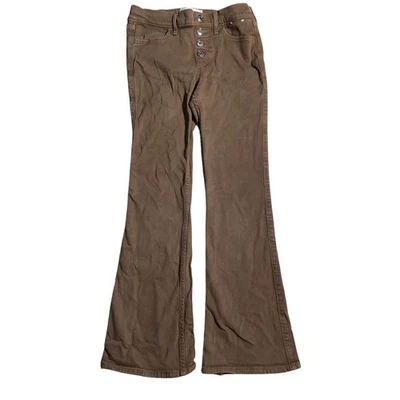 Pantalones acampanados marrón Abercrombie & Fitch niño 9/10 - tiro alto, pana, retro Foto 1 de 4