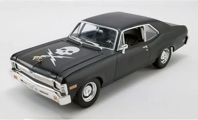 GREENLIGHT/GMP 1/18 1971 CHEVROLET CHEVY NOVA BLACK "DEATH PROOF" TARANTINO FILM - Image 1 of 4