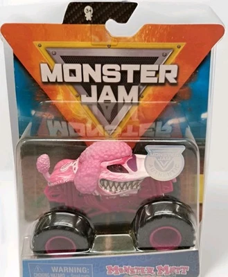 MONSTER MUTT POODLE - Monster Jam Vehicle - 2020 1:64 - Rare Pink Spinmaster - Image 1 of 4