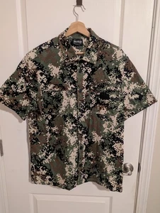Camisa de hombre Snoop Dogg Dogg Supply manga corta con botones Minecraft camuflaje - Imagen 1 de 4