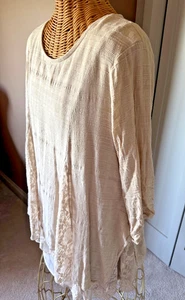 Damen Boho Spitzen Tunika - Größe XL - wunderschön! - Bild 1 von 9