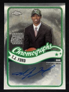 TJ Ford 2003-04 Topps Chrome Chromographs Rookie RC Auto #CA-TF | Bucks - Bild 1 von 2
