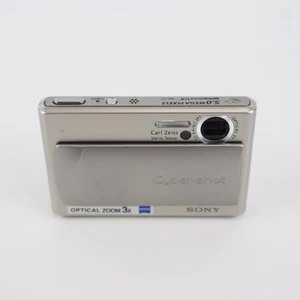 Cámara digital Sony Cyber-shot DSC-T1 negra - repuestos o reparaciones - Imagen 1 de 7