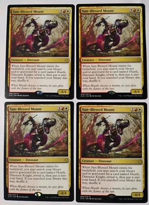 4x Sun-Blessed Mount MTG, Ixalan, Rare, LP - Image 1 of 2