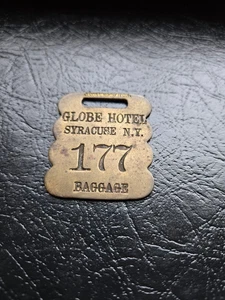 GLOBE HOTEL SYRACUSE NEW YORK MESSING GEPÄCKAUFGABE NY - Bild 1 von 1