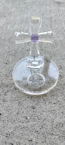 Partylite Klar Kristallglas Amethyst Kreuz mit Teelichthalter, 5"x6", Neu! - Bild 1 von 11