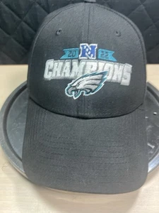New Era Philadelphia Eagles Hat NFC East Champions 2022 Black Adjustable 9 Forty - Picture 1 of 6
