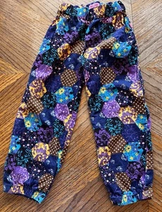 Nordstrom Me Too Girls Corduroy Colorful Adjust Patchwork Cotton Pants Size 4y - Picture 1 of 10