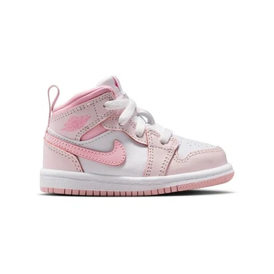 TODDLER JORDAN 1 MID_PEARL PINK/MED SOFT PINK-WHITE DQ8425-600-SIZE 6 - Image 1 of 3