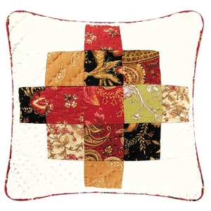 Colleen Quilted Pillow, 16" x 16" - Picture 1 of 4