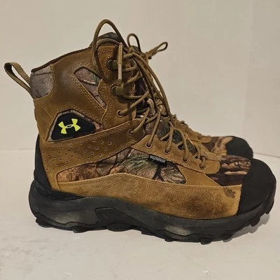 Botas de Senderismo Under Armour Para Hombres 8 Velocidades Freek Bozeman Cuero Marrón 1262055-946 Foto 1 de 4