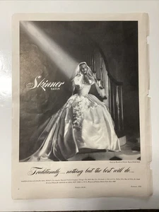 1950’s Ad Skinner Satin Or Henri Bendel 13”x9.5” Vintage Magazine Ad(MP193) - Bild 1 von 2