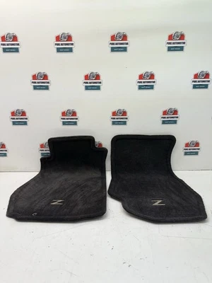 2003-2006 Nissan 350Z Front Floor Mat Set Pair Black Z Logo OEM - Image 1 of 4