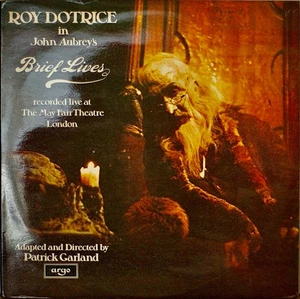 JOHN AUBREY'S BRIEF LIVES-NM1974 2LP UK IMPORT RAY DOTRICE LIVE - Picture 1 of 1