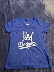 LA Dodgers Fanatics Otani Damen-T-Shirt V-Ausschnitt Größe Medium neu ohne Etikett - Bild 1 von 2