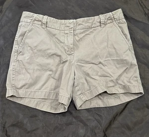 J. Crew Weathered Chino Tan Beige Women’s Shorts Size 10 - Picture 1 of 8