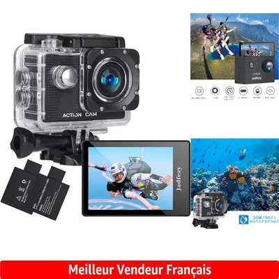 Jadfezy Caméra Sport FHD 1080P - 30M Imperméable avec Écran LCD de 2 pouces - Photo 1/4