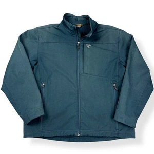 Ariat Jacket Mens XL Blue Vernon 2.0 Softshell Fleece Lined Waterproof Cowboy - Picture 1 of 21
