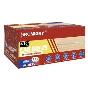 5/16 Zoll x 1-1/2 Zoll Lag Schrauben 100 Stück 5/16 Zoll Lag Schrauben für Holz Schwerlast Sechskant... - Bild 1 von 6