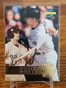 1996 Score Gold Stars Larry Walker #27 HOF Colorado Rockies - Picture 1 of 2