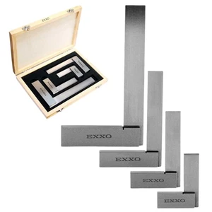 Combination 4 PC Metal Machinist Square Tool Set - Precision Level Straight E... - Picture 1 of 5