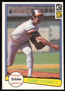 1982 Donruss #457 Sammy Stewart   - FREE SHIPPING