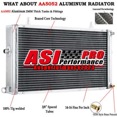 3 Row Aluminum Radiator FITS 1998-2003 Jaguar XJR XKR Vanden Plas 4.0L NEW - Image 1 of 4