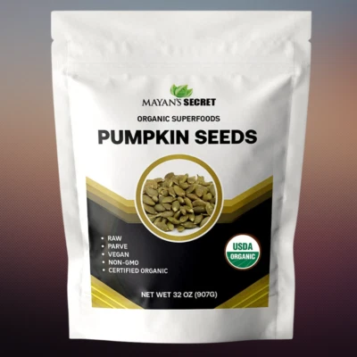 Mayan's Secret - Raw Pumpkin Seeds Organic 2lb, Parve, Vegan, Non GMO - Image 1 of 4