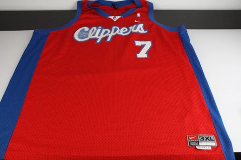 Nike Men’s Large Los Angeles Clippers #7 Lamar Odom Team +2 Length Sewn Jersey Cover
