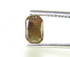 1.01Cts Honey Yellow Color Cushion Shape Rose Cut Diamond 6.53x4.32x3.31 MM - Picture 1 of 24